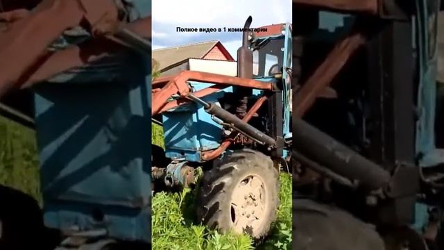 Почвофреза уничтожает все живое #фреза #т40 #лтз #мтз #трактор