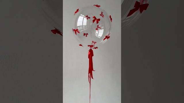 Шар 60 см "Красные бабочки"