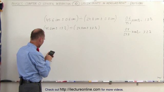 Physics CH 0: General Introduction (10 of 20) Dividing with Uncertainties in Measurements