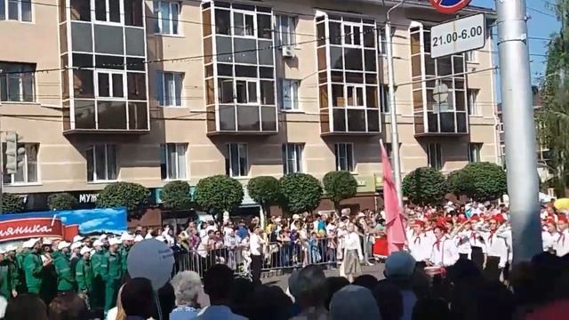 Шествие нефтяников на открытие дня нефтяника в нефтяной столице Татарстана!