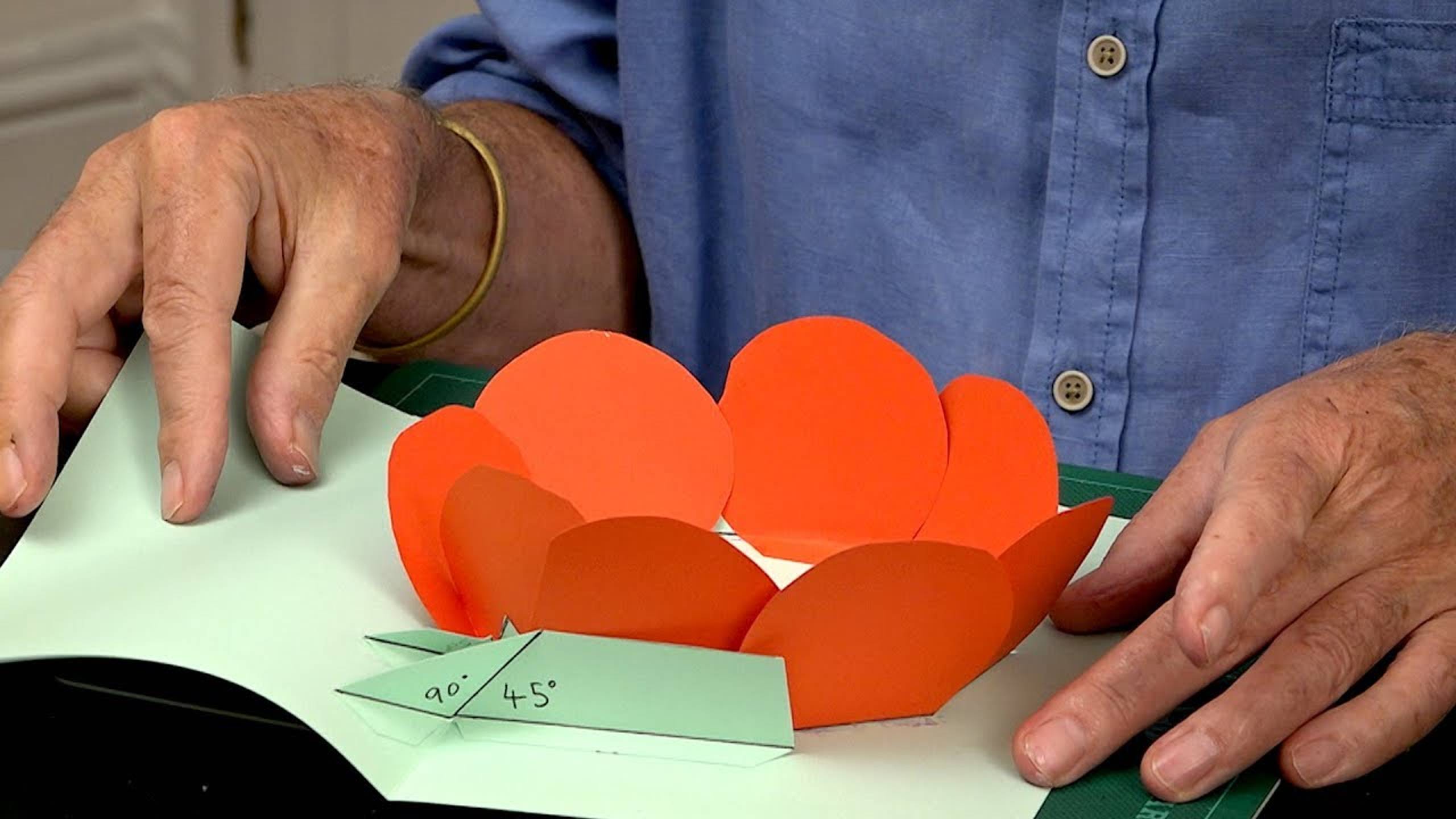 Pop-Up Tutorial 55 - Opening Flower - Type 3
