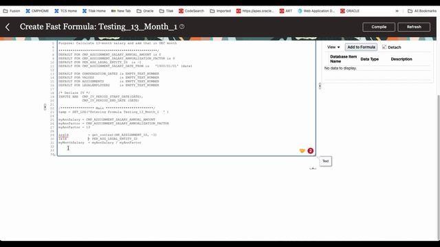 Total Compensation Statement (TCS) formula for Calculating 13 Monthly Salary  - Part I