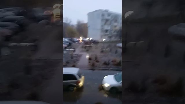 снег