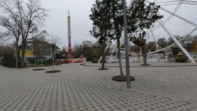 Анапа сквер Воинской славы, Танцующие фонтаны 27.11.2024 (3)