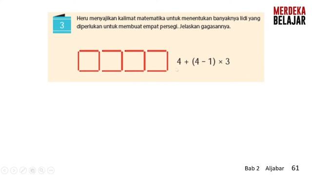 MATEMATIKA KELAS 7 HALAMAN 60-61 KURIKULUM MERDEKA BAB 2 ALJABAR