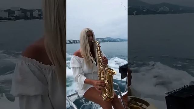 saxophone-on a boat
