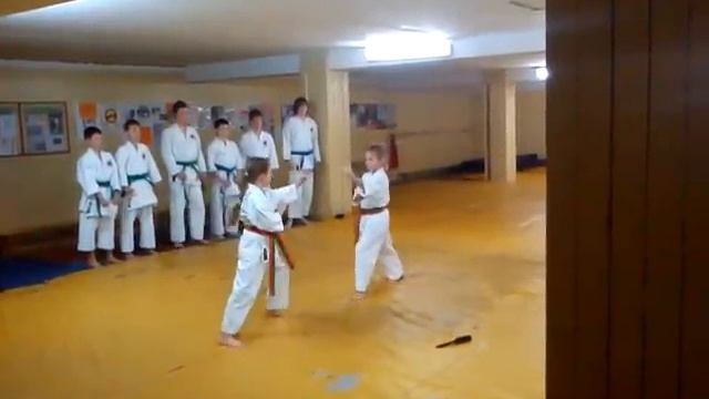 Защита пояса. Jiyu Ippon kumite