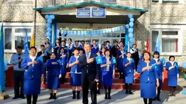 Республика күні құтты болсын!!! Жетісу облысы Ақсу ауданы Абай атындағы орта мектебі ұжымы.