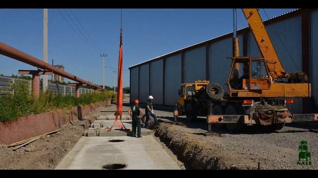 Установка автомобильных весов на сборно-блочном фундаменте