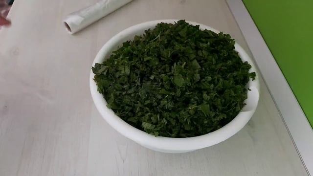 Заморозка зелени(крапивы) на зиму.