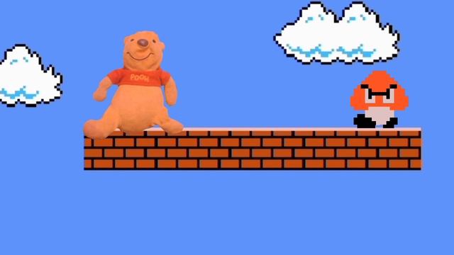 Винни Пух попал в Super Mario Bros!