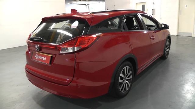 Honda CIVIC TOURER1.6 SE PLUS-T finished in Milano Red  , video walkaround !