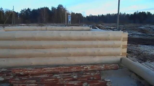 Площадка изготовления срубов бань и домов. Часть 2.
