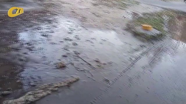 ЖИТЕЛИ 11-ГО МИКРОРАЙОНА ПОЖАЛОВАЛИСЬ НА НЕПРОСЫХАЮЩУЮ ЛУЖУ НА ПЕШЕХОДНОЙ ДОРОЖКЕ