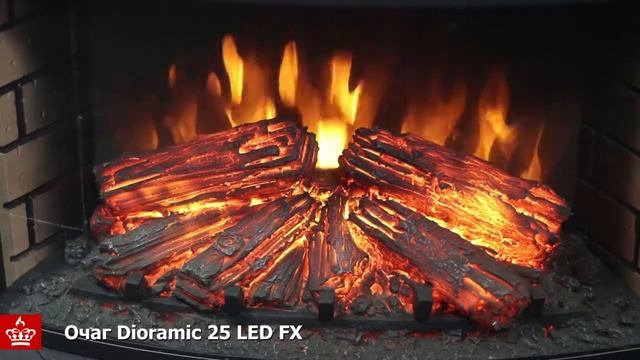 Видеообзор пламени в очаге Dioramic 25 LED FX