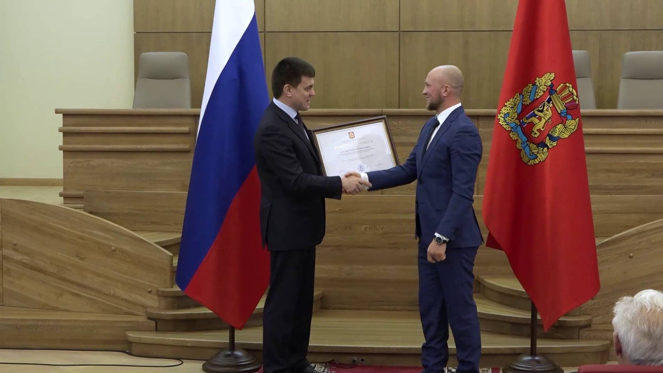 В ПРАВИТЕЛЬСТВЕ КРАЯ ОТПРАЗДНОВАЛИ УСПЕШНЫЙ СЕЗОН «ЕНИСЕЯ-СТМ»