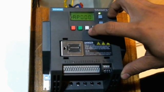 Siemens Sinamics Inverter V20 setting