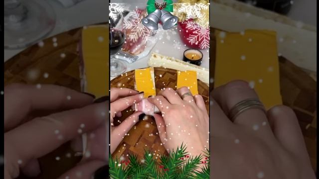 Shorts Рулетики из лаваша в беконе с сырной начинкой 🎄 Праздничная закуска на Новый год