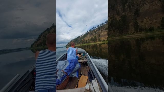 Казанка с рулевым управлением, река Бирюса