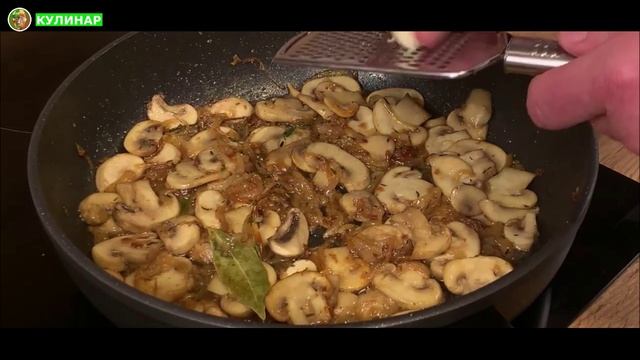 Курица в нежном грибном соусе с белым вином. Кулинар
