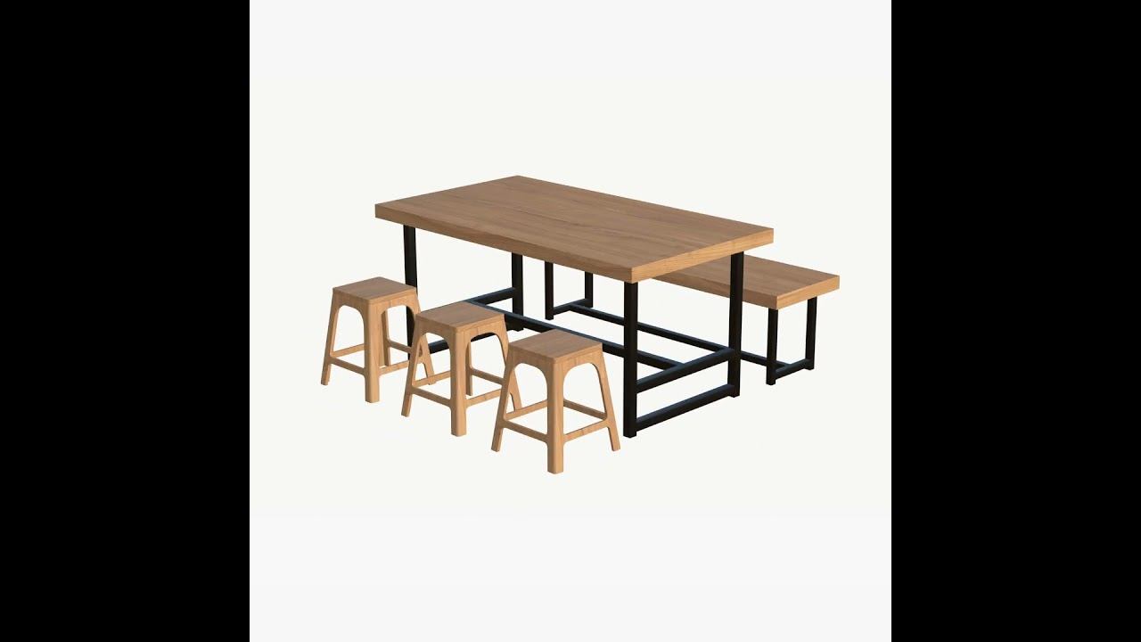 Outdoor Bench Chair Table Stool