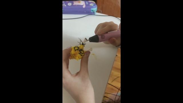 Работа с 3D-ручкой над собачкой. Часть 2