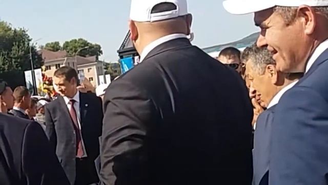 Президент Татарстана Рустам Миннеханов в Альметьевске на дне нефтяника.