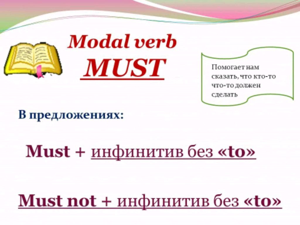 как сказать по-английски должен и не должен
