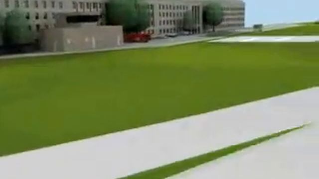recreation of flight 77 - pentagon crash 911