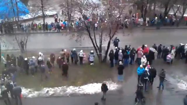 2013 11 30 кемерово олимпийский огонь бульвар строителей