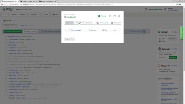 Как интегрировать Roistat и CMS.S3 CMS.S3 от Мегагрупп.ру