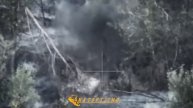 Операторы БпЛА из группы Удая обнаружили вражеский миномёт, аккуратно укрытый маскировочной се...