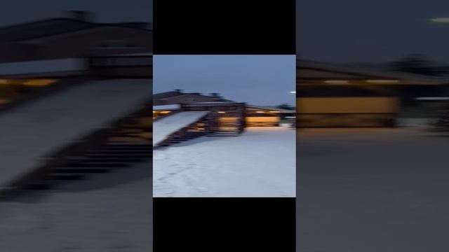 Зимняя деревянная горка CustWood Winter W8 (лестница сбоку, скат 8 м)