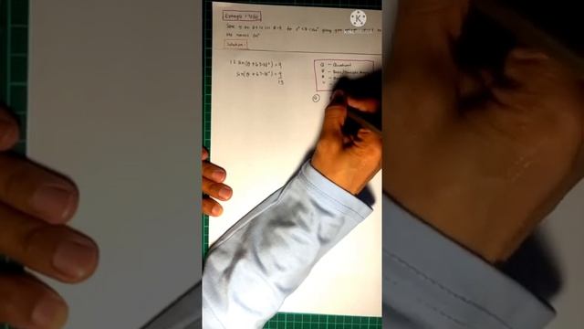 Eg 1.70(b) Solve 5 sinθ +12 cosθ=9 for (0^0,360^0)
