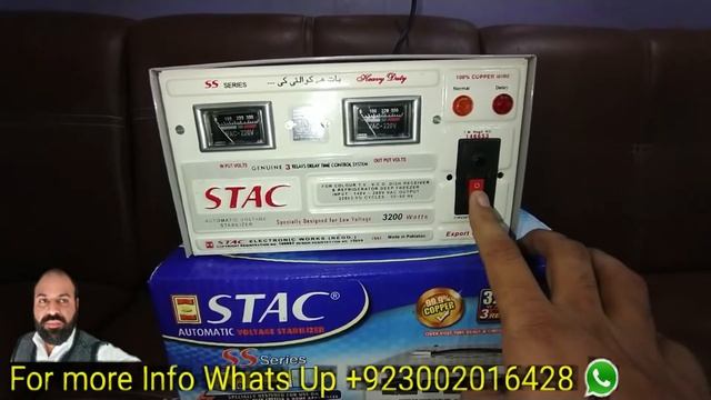 Stac Automatic Voltage Stabilizer 3200 Watt Full Copper Unboxing | Stabilizer Price In Pakistan 202