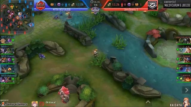 MYTH FIRST BLOOD vs. Zero Gravity 3 - Round 1 - Full Match - AOV Valiant Online Community Tournamen