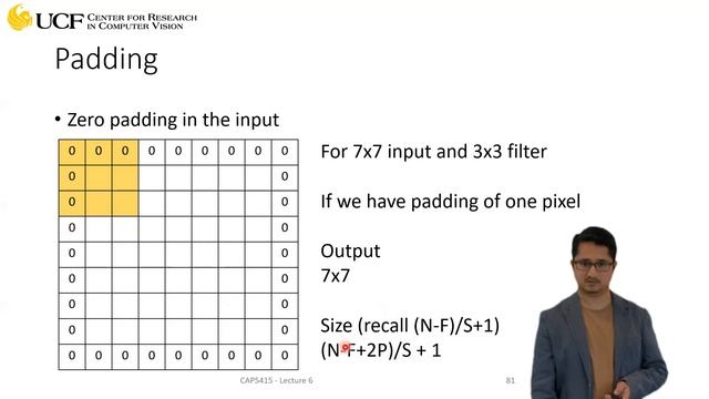 Lecture 6.12 - Introduction to Convolutional Neural Networks [Padding]