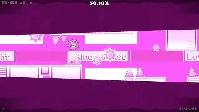 Fluke from 50% | [Extreme Demon] "Ainoseikatsu" 100% by TheBlackHell | Geometry Dash 2.13