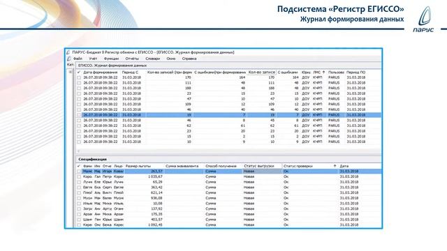 Подсистема "Регистр ЕГИССО"