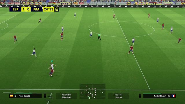 Football Tournament: ESP VS FRA 1 тайм
