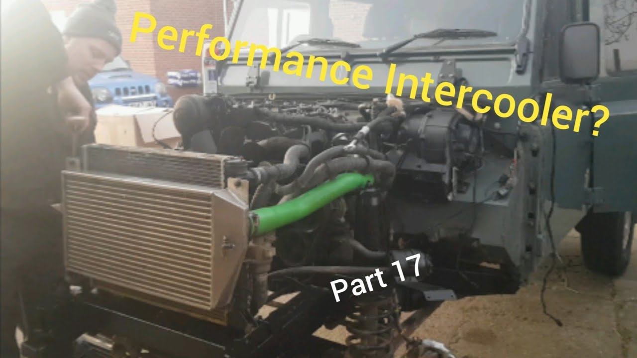 Fitting Radiators Air Conditioning, Performance Intercooler? Land Rover Defender Restoration Projec