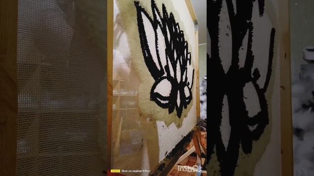процесс изготовления тафтингового ковра