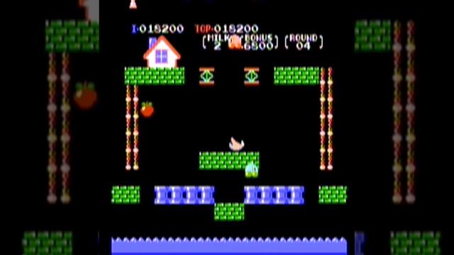 Nuts & Milk, 1984 г., Hudson Soft, NES ("Денди"). Запись с реальной приставки.