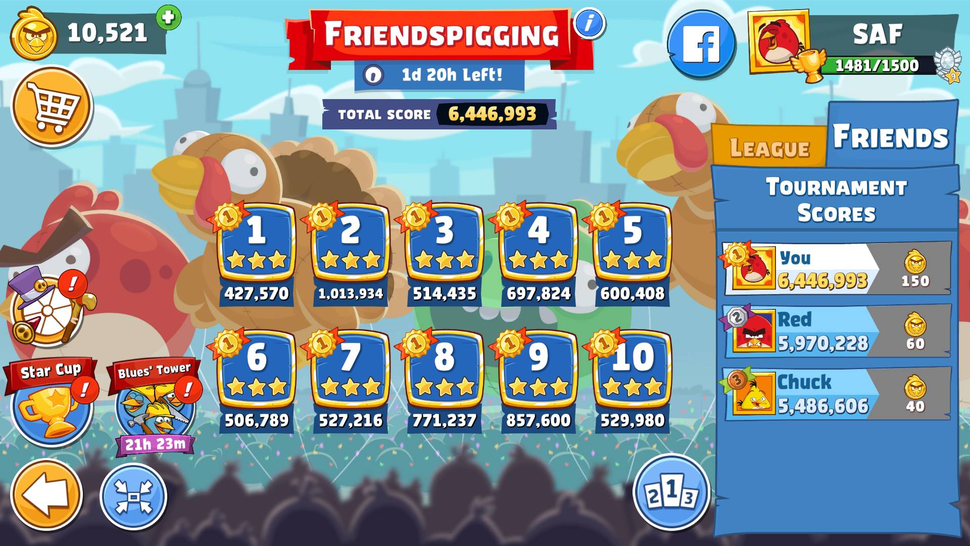 Angry Birds Friends. Friendspigging (28.11.2024). All levels 3 stars. Прохождение от SAFa