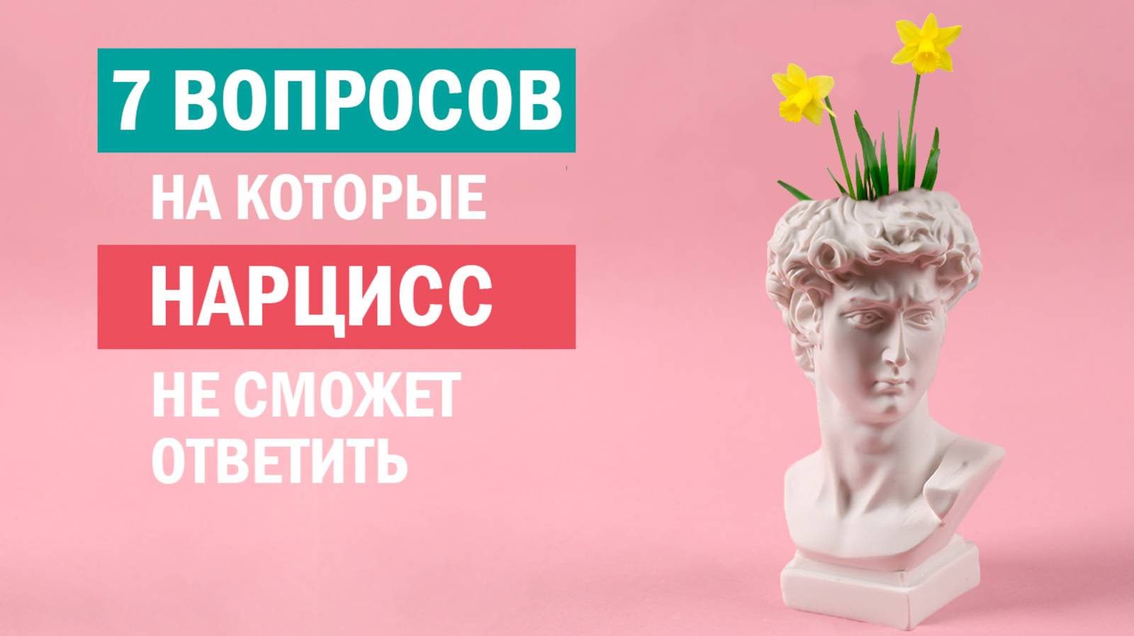 Нарцисс будет в замешательстве, если спросить его/её об этом