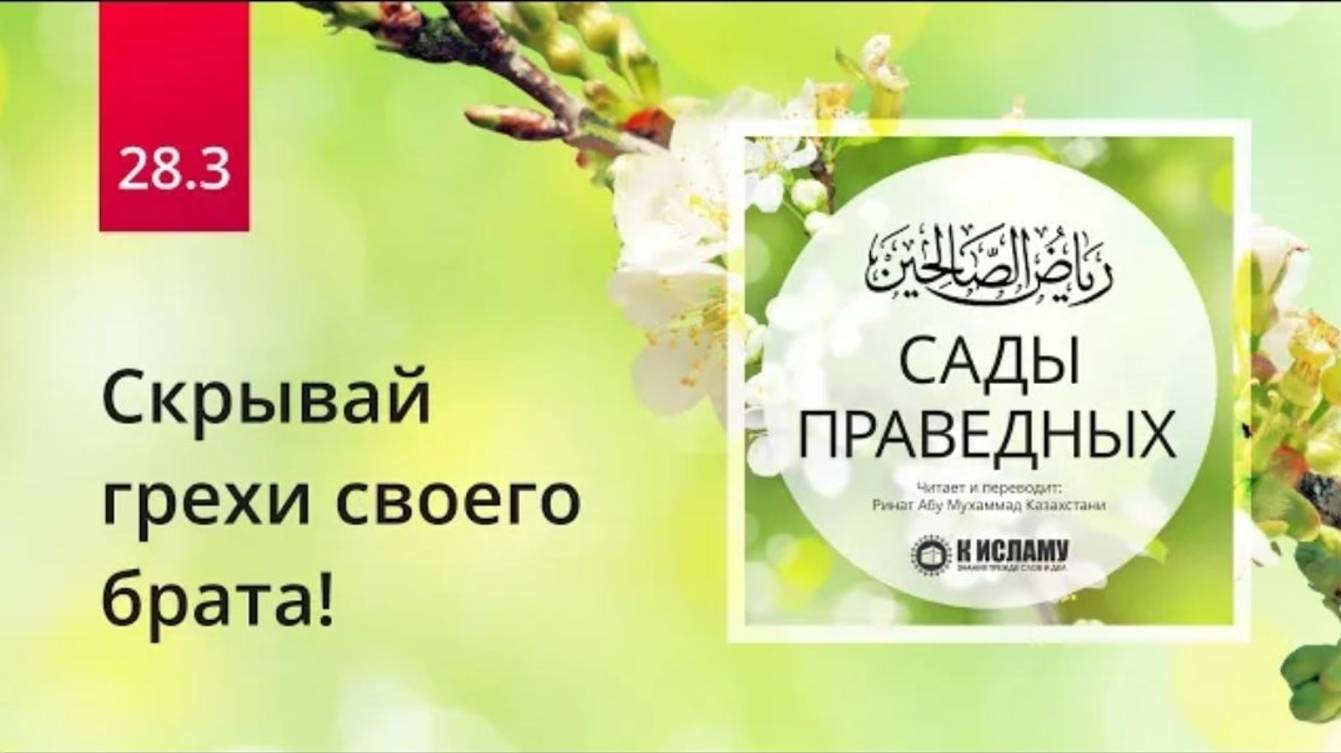 28.3 Скрывай грехи своего брата! Хадис 240  Сады праведных. Ринат Абу Мухаммад