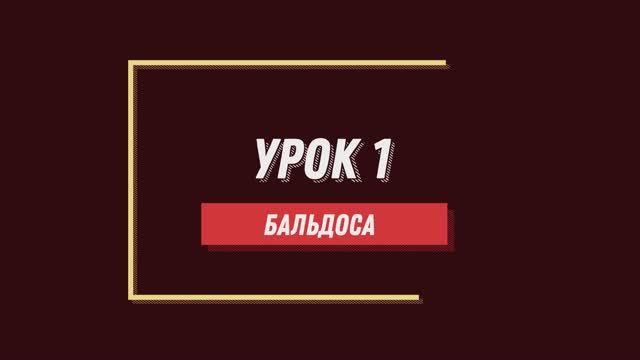 Уроки танго. 1 урок. Бальдоса.