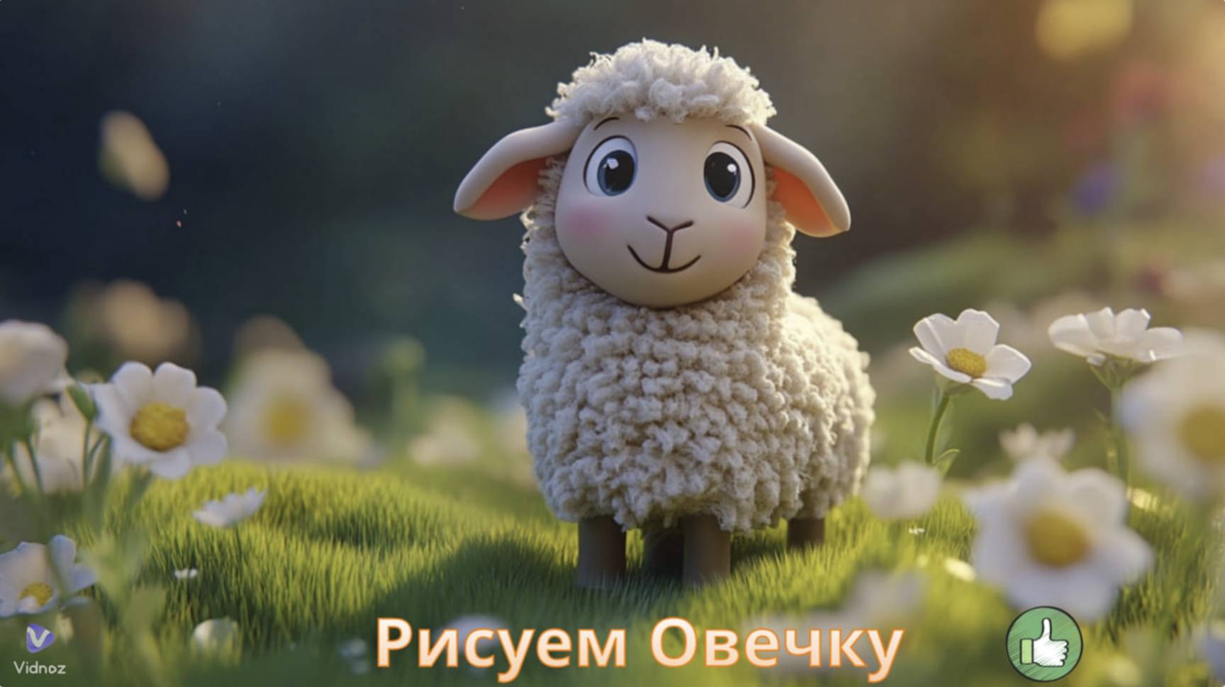 Маленькие художники: Рисуем Овечку - Детский образовательный мультфильм