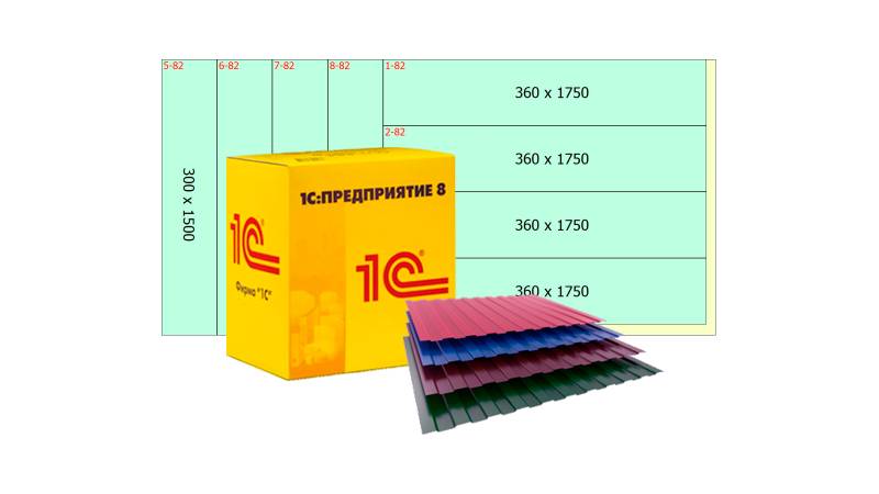 Программа профнастил (профлист) 1С