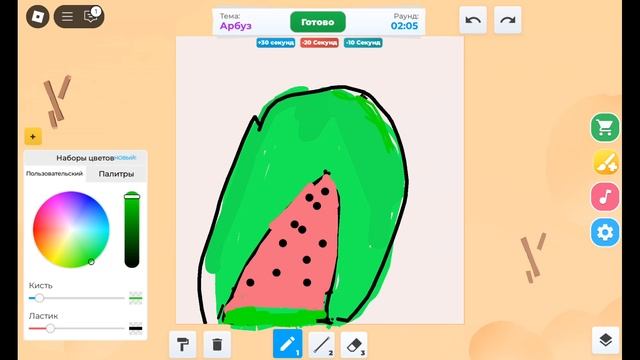 рисую с сестрой